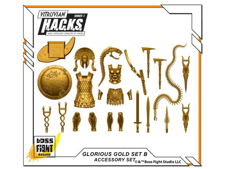 Vitruvian H.A.C.K.S. Accessory Pack - Glorious Gold B Gallery Image 1
