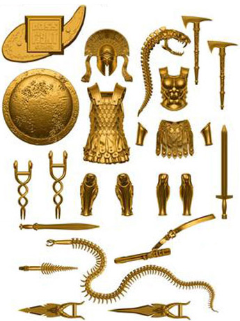 Vitruvian H.A.C.K.S. Accessory Pack - Glorious Gold B Gallery Image 2