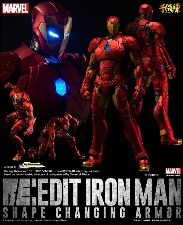 Marvel RE:EDIT #08 Iron Man Shape Changing Armor Figure