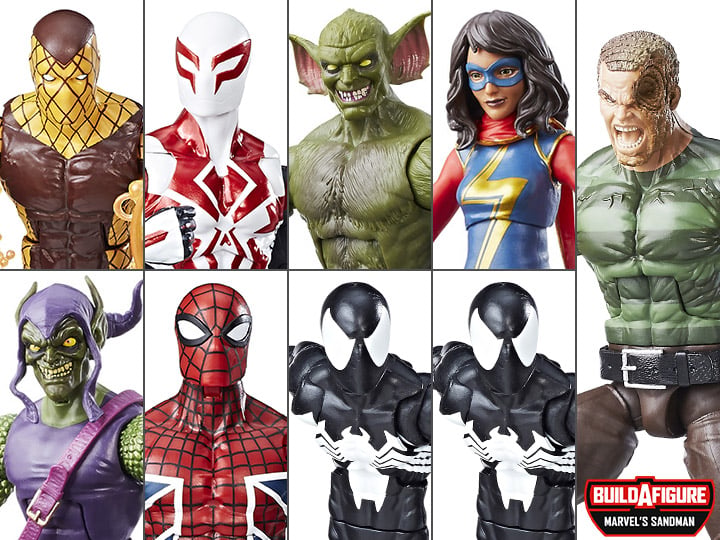 Spider-Man Marvel Legends Wave 5 Case of 8 (Sandman BAF) Gallery Image 1