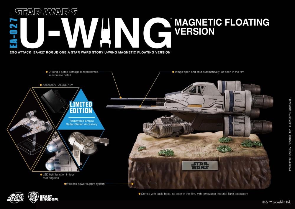 Rogue One: A Star Wars Story Egg Attack EA-027 Magnetic Floating U-Wing Gallery Image 5