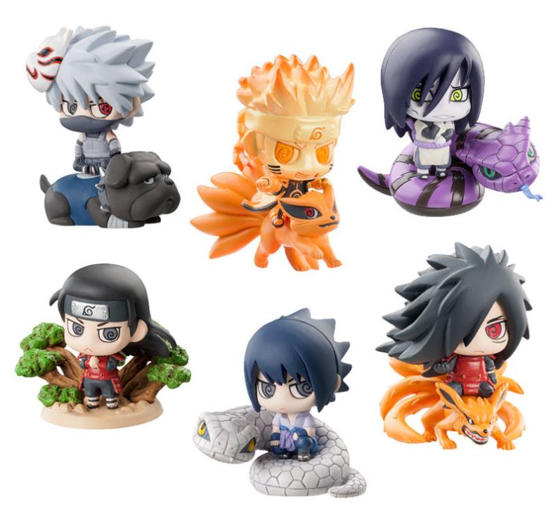 Naruto Petit Chara Land Kuchiyose Ninkai Taisen Box of 6 Gallery Image 3