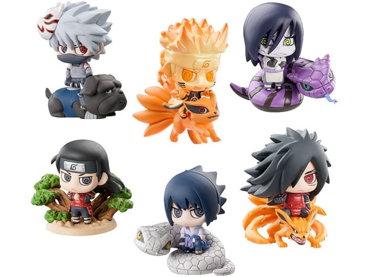 Naruto Petit Chara Land Kuchiyose Ninkai Taisen Box of 6 Gallery Image 1