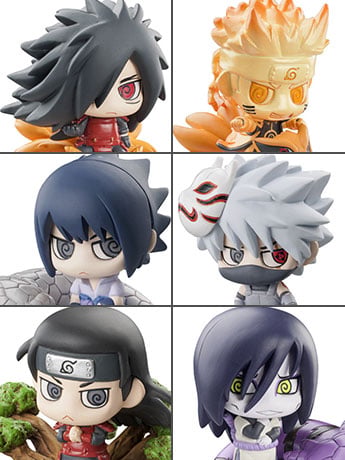 Naruto Petit Chara Land Kuchiyose Ninkai Taisen Box of 6 Gallery Image 2