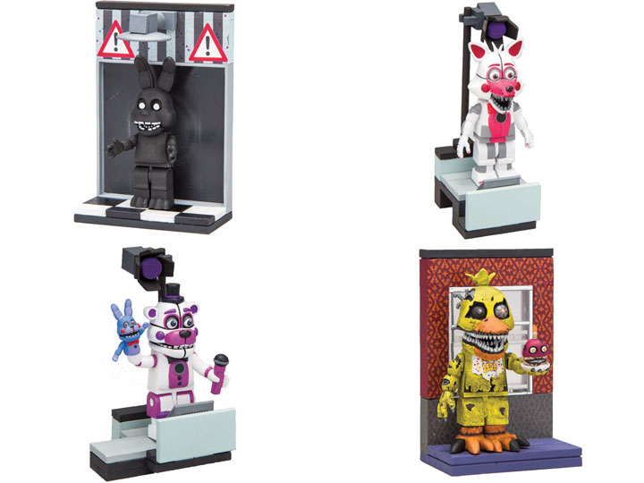 Five Nights at Freddy's Micro Construction Set Series 02 - Set of 4 Gallery Image 1