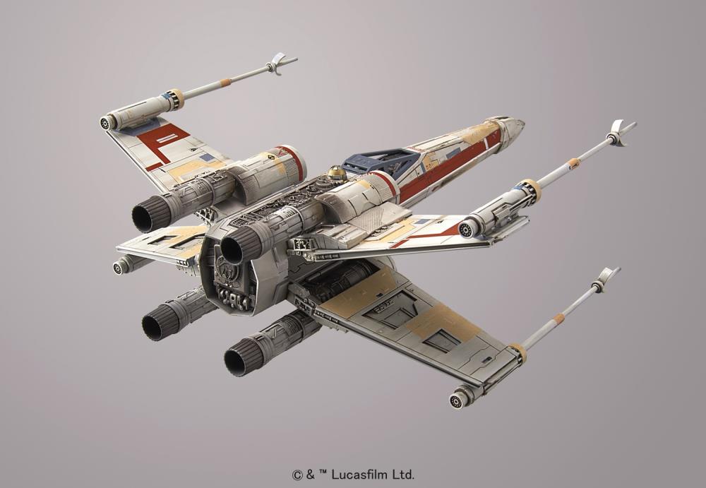 Rogue One: A Star Wars Story  Red Squadron X-Wing Starfighter 1/72 Scale Model Kit Gallery Image 6