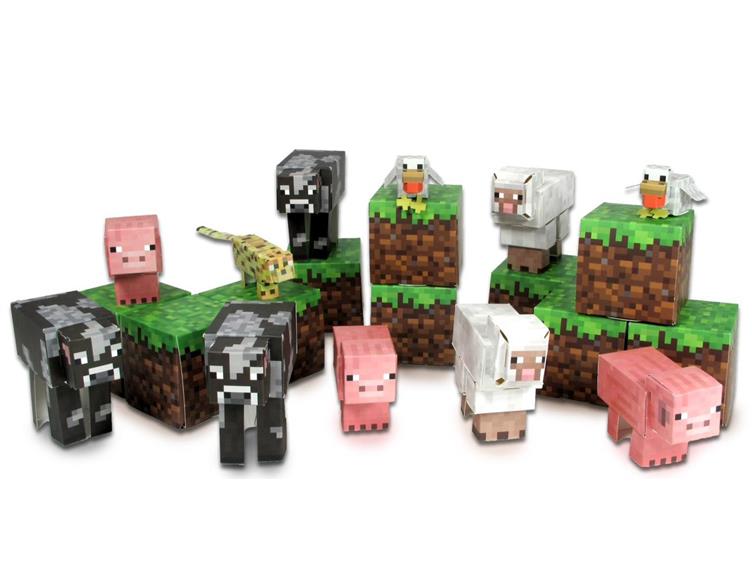 Minecraft Papercraft - Animal Mobs Gallery Image 1