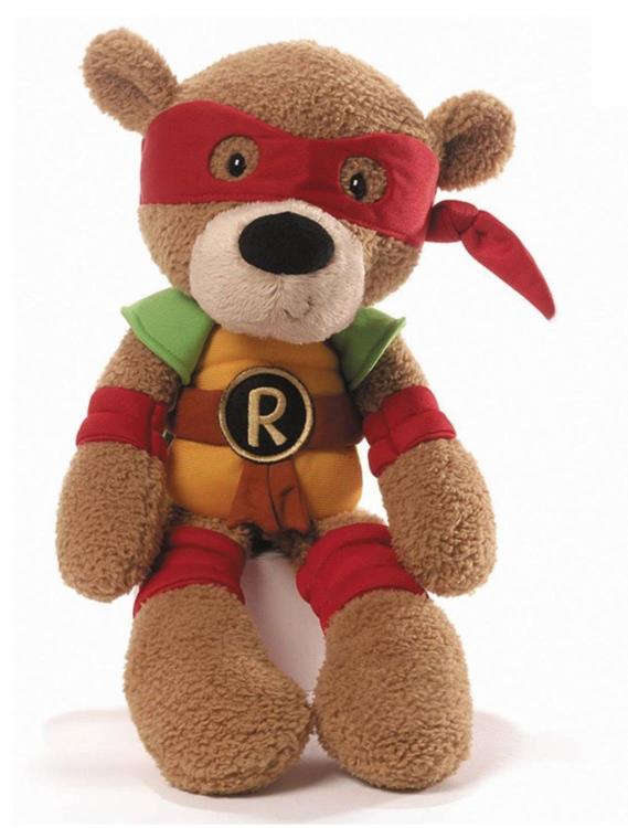 Teenage Mutant Ninja Turtles 13.5" Plush Teddy Bear - Raphael Gallery Image 3