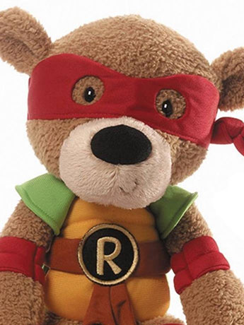 Teenage Mutant Ninja Turtles 13.5" Plush Teddy Bear - Raphael Gallery Image 2