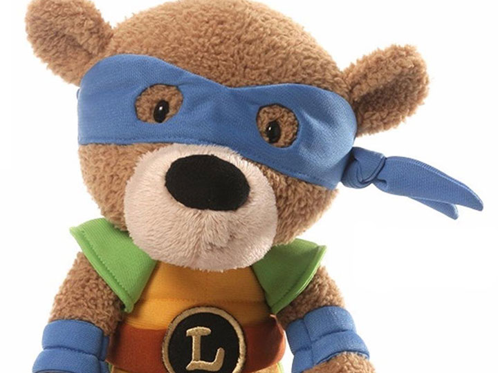 Teenage Mutant Ninja Turtles 13.5" Plush Teddy Bear - Leonardo Gallery Image 1