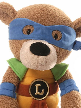 Teenage Mutant Ninja Turtles 13.5" Plush Teddy Bear - Leonardo Gallery Image 2