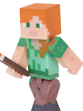 Minecraft 3" Figure Series 03 Wave 01 - Alex Survival Pack Gallery Image 2
