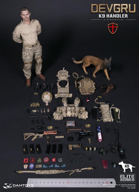 ミリタリー DEVGRU K9 HANDLER 1/6 Scale DEVGRU K9-handler in Afghanistan (With Dog)