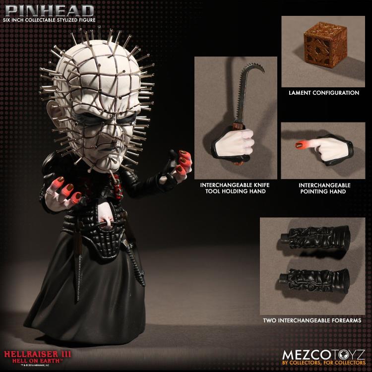 Hellraiser III: Hell On Earth 6" Deluxe Pinhead Stylized Figure Gallery Image 8