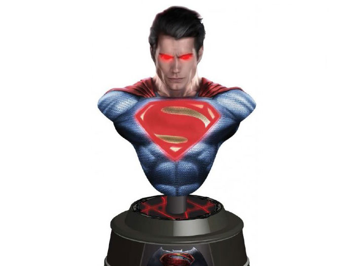 Batman v Superman Light-Up Paperweight Bust - Superman Gallery Image 1