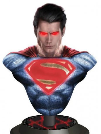 Batman v Superman Light-Up Paperweight Bust - Superman Gallery Image 2
