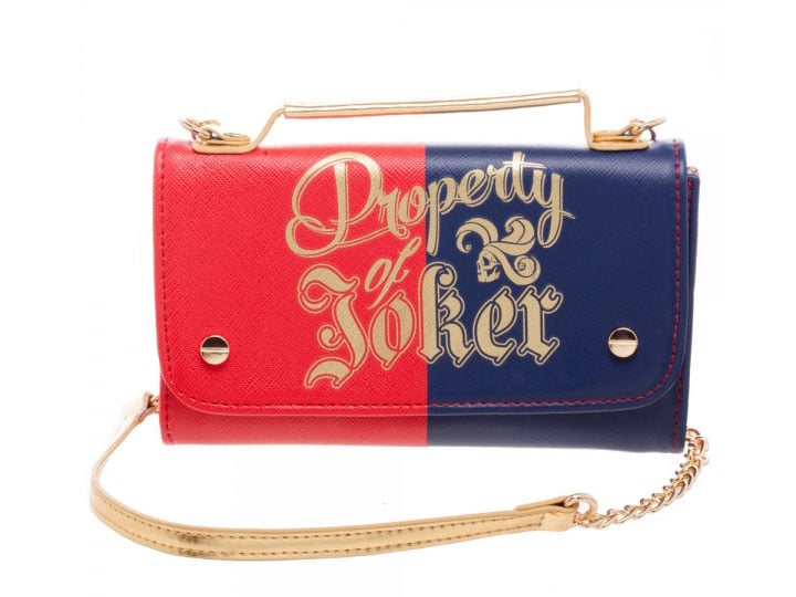 Suicide Squad Harley Quinn Inside Out Crossbody Wallet Clutch Gallery Image 1