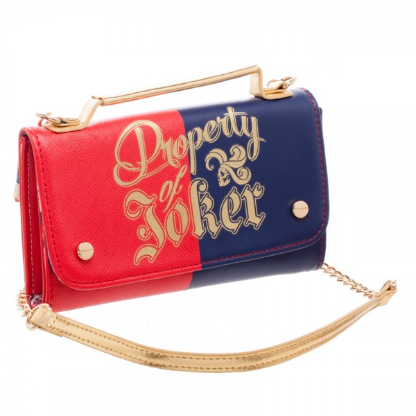Suicide Squad Harley Quinn Inside Out Crossbody Wallet Clutch Gallery Image 4