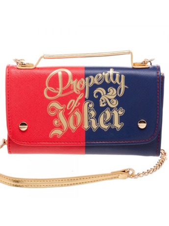 Suicide Squad Harley Quinn Inside Out Crossbody Wallet Clutch Gallery Image 2