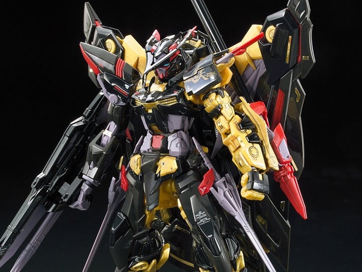 Mobile Suit Gundam SEED Astray RG Gundam Astray Gold Frame Amatsu Mina 1/144 Scale Model Kit Gallery Image 1
