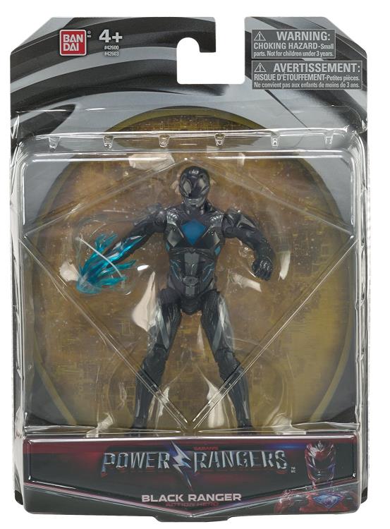 Power Rangers 5" Basic Black Ranger Figure Gallery Image 8