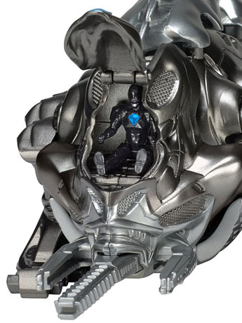 Power Rangers Battle Zord With Figure - Mastodon & Black Ranger Gallery Image 2