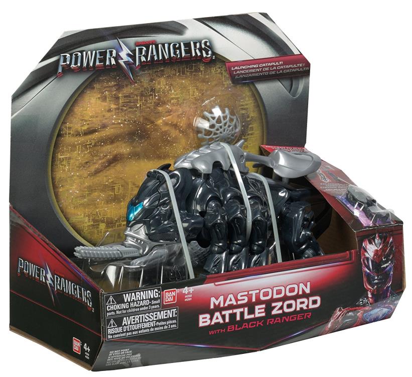 Power Rangers Battle Zord With Figure - Mastodon & Black Ranger Gallery Image 6