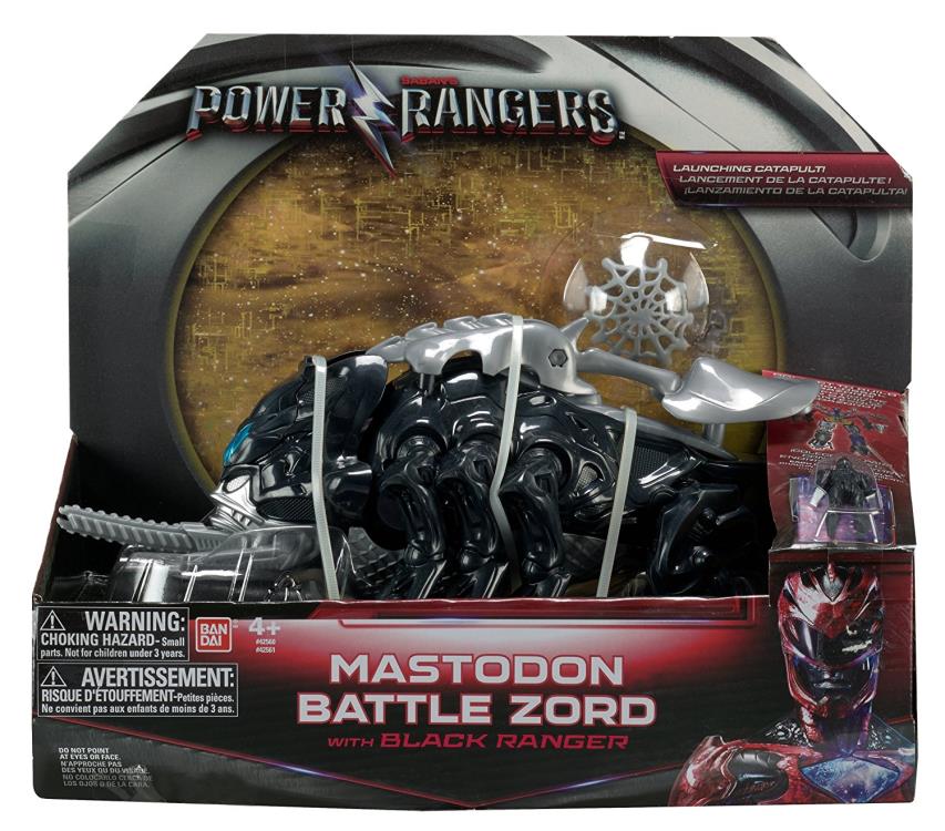Power Rangers Battle Zord With Figure - Mastodon & Black Ranger Gallery Image 7