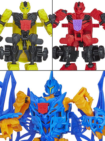 Transformers: Age of Extinction Construct Bots Bumblebee & Strafe vs. Stinger Exclusive Gallery Image 2