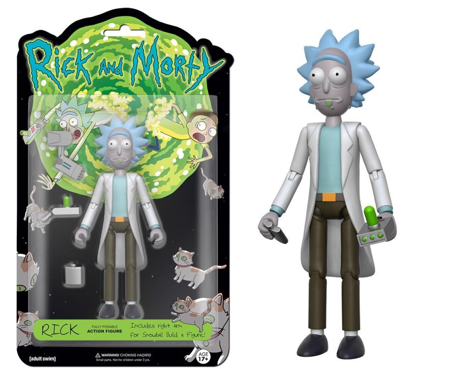 Rick and Morty Series 1 Rick 5" Articulated Action Figure (Snowball Parts) Gallery Image 3