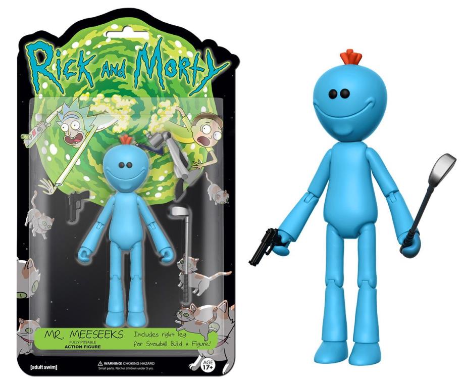 Rick and Morty Series 1 Mr. Meeseeks 5" Articulated Action Figure (Snowball Parts) Gallery Image 3