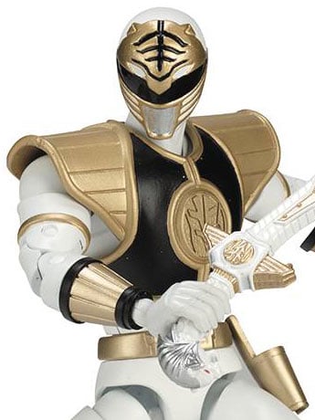 Mighty Morphin Power Rangers Legacy 6" White Ranger Gallery Image 2