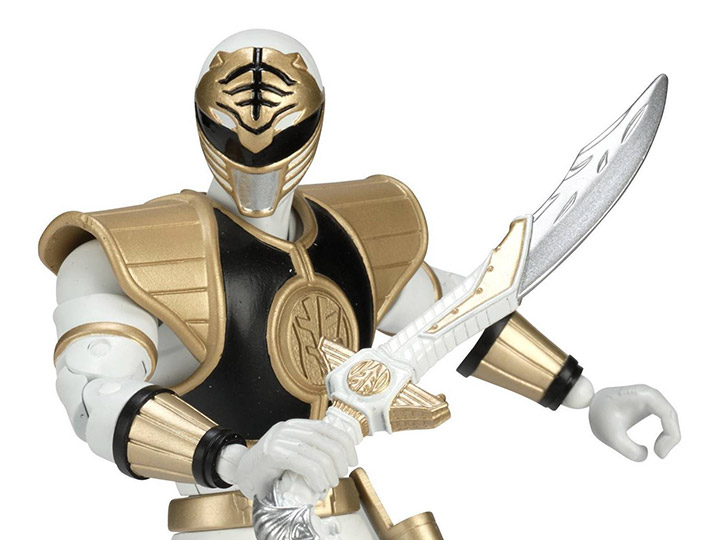 Mighty Morphin Power Rangers Legacy 6" White Ranger Gallery Image 1