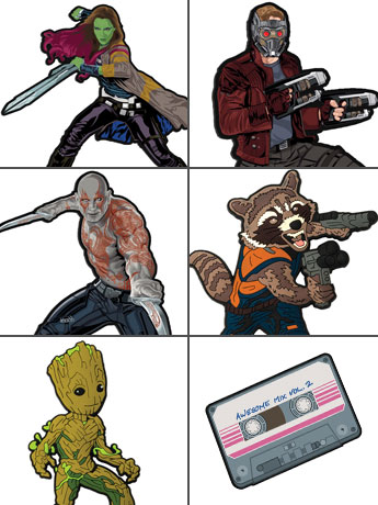 Guardians of the Galaxy Vol. 2 Mega-Mega Magnets Series 1 Box of 12 Magnets Gallery Image 2