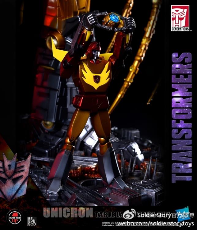 Transformers Generation 1 Unicron Table Lamp Statue With Hot Rod Gallery Image 18