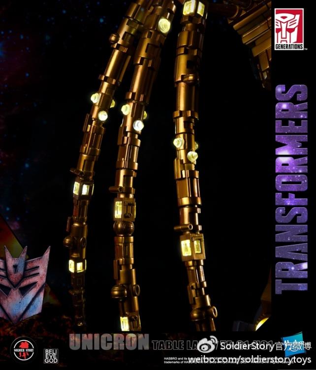 Transformers Generation 1 Unicron Table Lamp Statue With Hot Rod Gallery Image 21