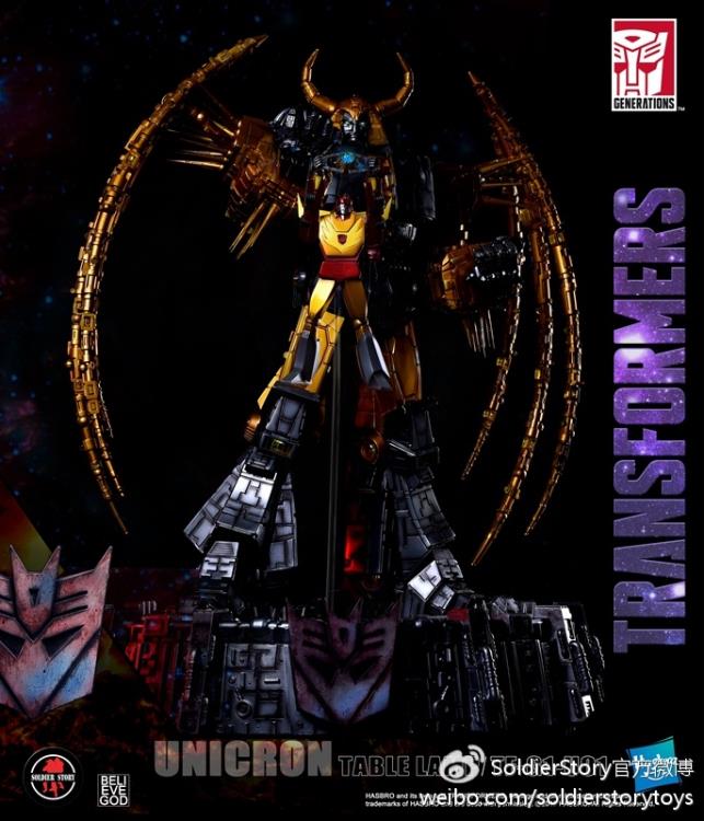 Transformers Generation 1 Unicron Table Lamp Statue With Hot Rod Gallery Image 7