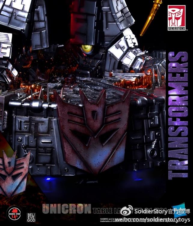 Transformers Generation 1 Unicron Table Lamp Statue With Hot Rod Gallery Image 19