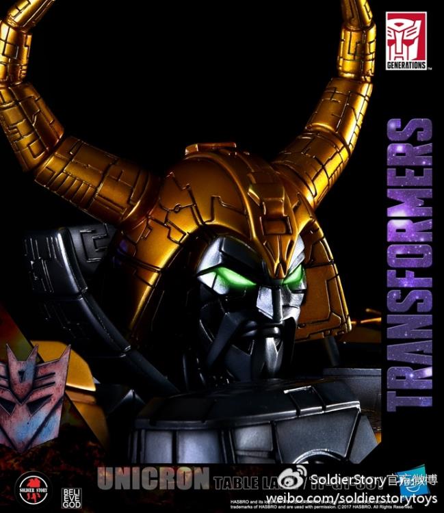 Transformers Generation 1 Unicron Table Lamp Statue With Hot Rod Gallery Image 11