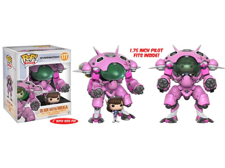 Pop! Games: Pop & Buddy Overwatch - 6" Super Sized D.Va With MEKA Gallery Image 1