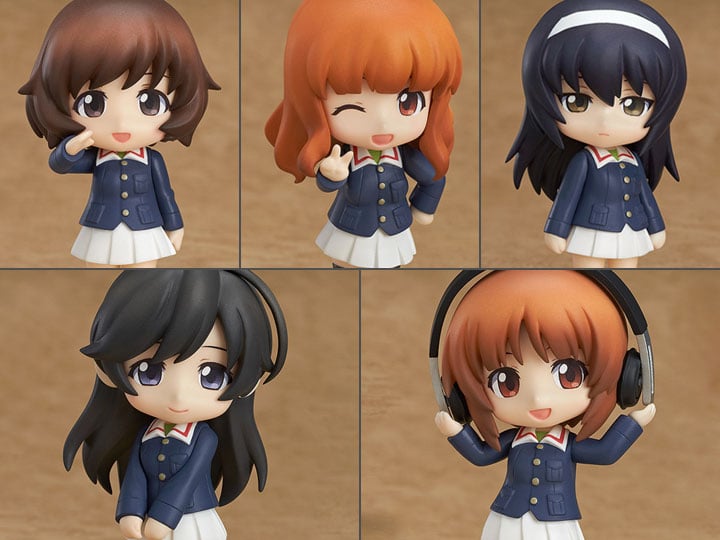 Girls Und Panzer Nendoroid Petite Ankou Team Box of 5 Figures Gallery Image 1