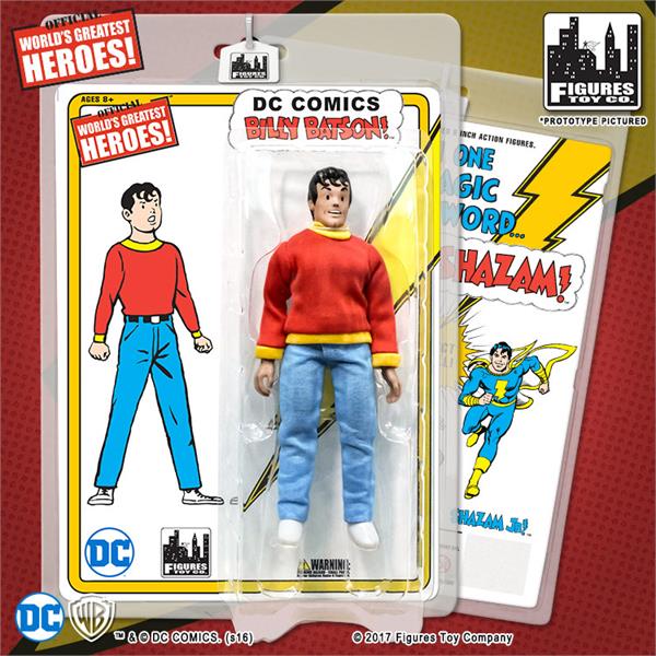 DC World's Greatest Heroes Shazam Series 1 Billy Batson 8" Retro Figure Gallery Image 4
