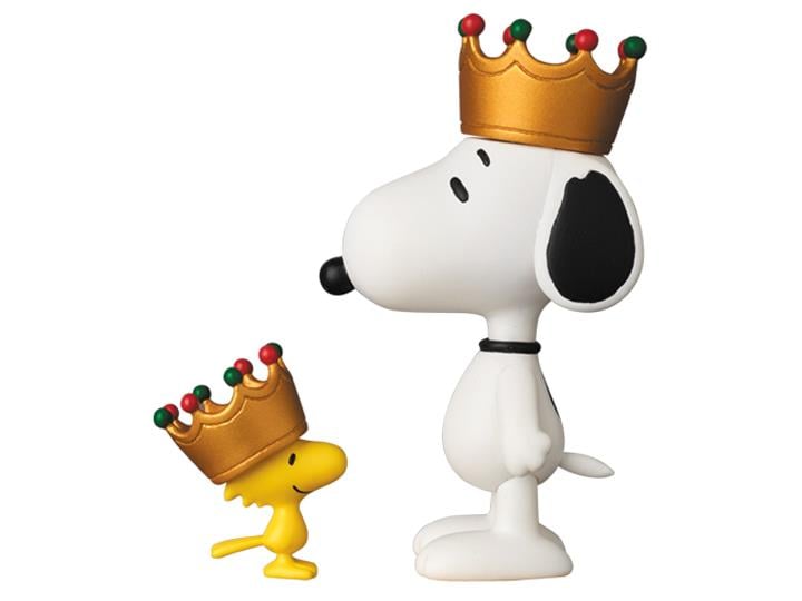 Peanuts Ultra Detail Figure No.357 Crown Snoopy & Woodstock Set Gallery Image 1
