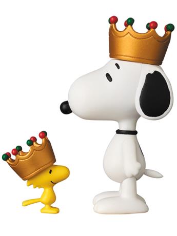 Peanuts Ultra Detail Figure No.357 Crown Snoopy & Woodstock Set Gallery Image 2