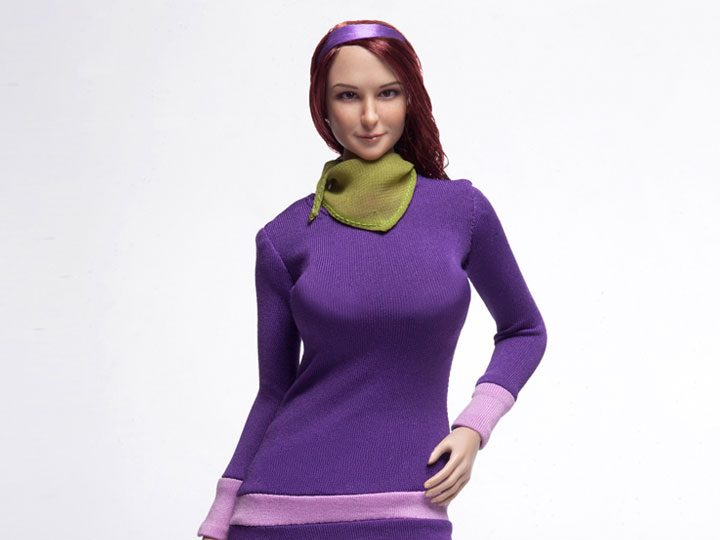 1/6 Scale Mystery Girl Female Character Long Dress Set (Purple) Gallery Image 1