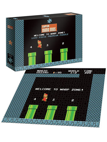 Super Mario Bros. Premium 1000-Piece Puzzle Welcome to Warp Zone Gallery Image 2