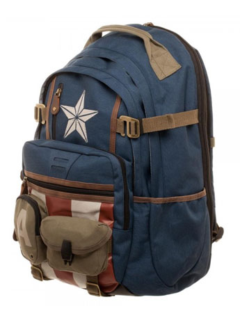 Marvel Captain America Built with Herringbone Backpack Gallery Image 2