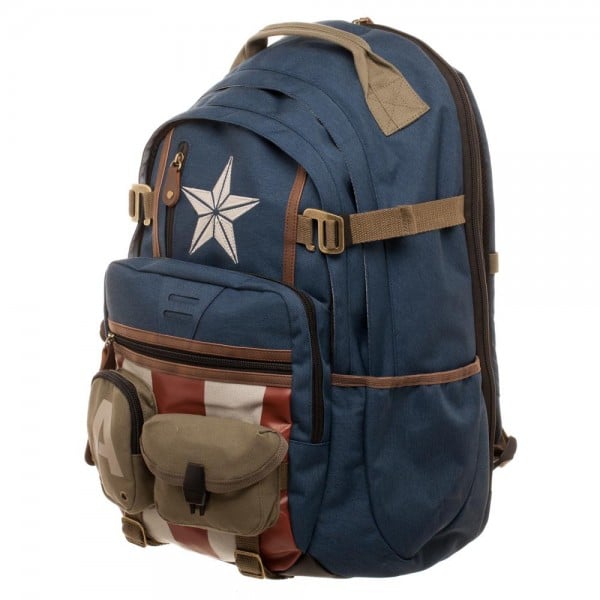 Marvel Captain America Built with Herringbone Backpack Gallery Image 3