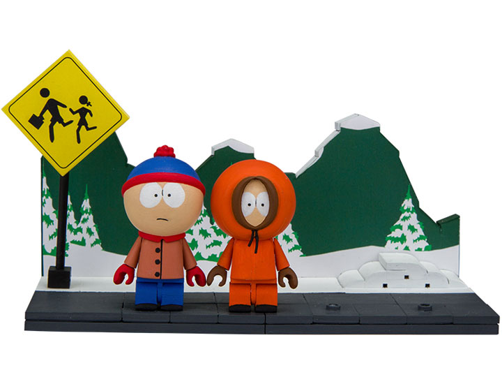 South Park Small Construction Set - Stan & Kenny With The Bus Stop Gallery Image 1