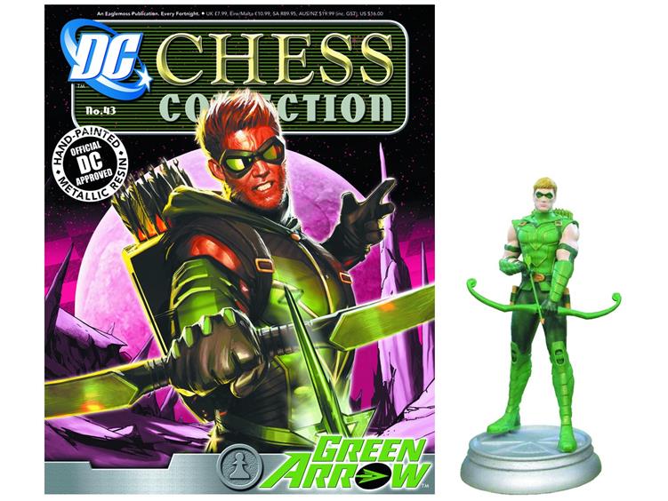 DC Superhero Chess Figure Collection #43 - Green Arrow White Pawn Gallery Image 1